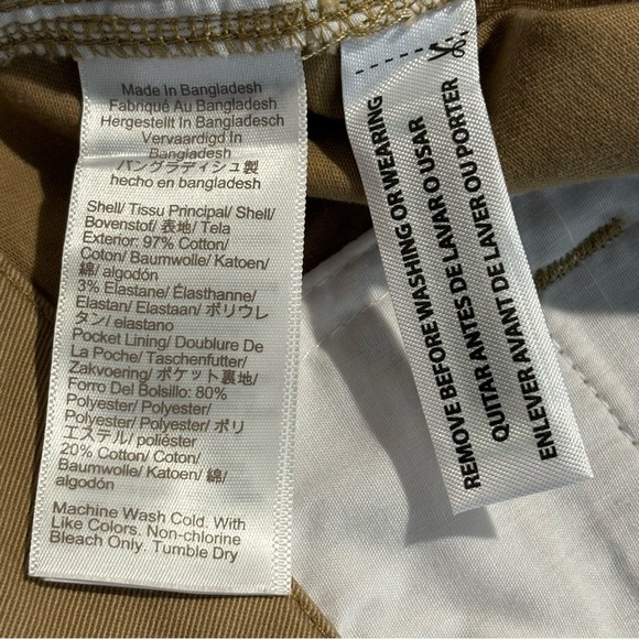 J CREW Sz 12 Chino High Rise Girlfriend 97% Cotton Classic Trousers NEW WITH TAG - Picture 11 of 11